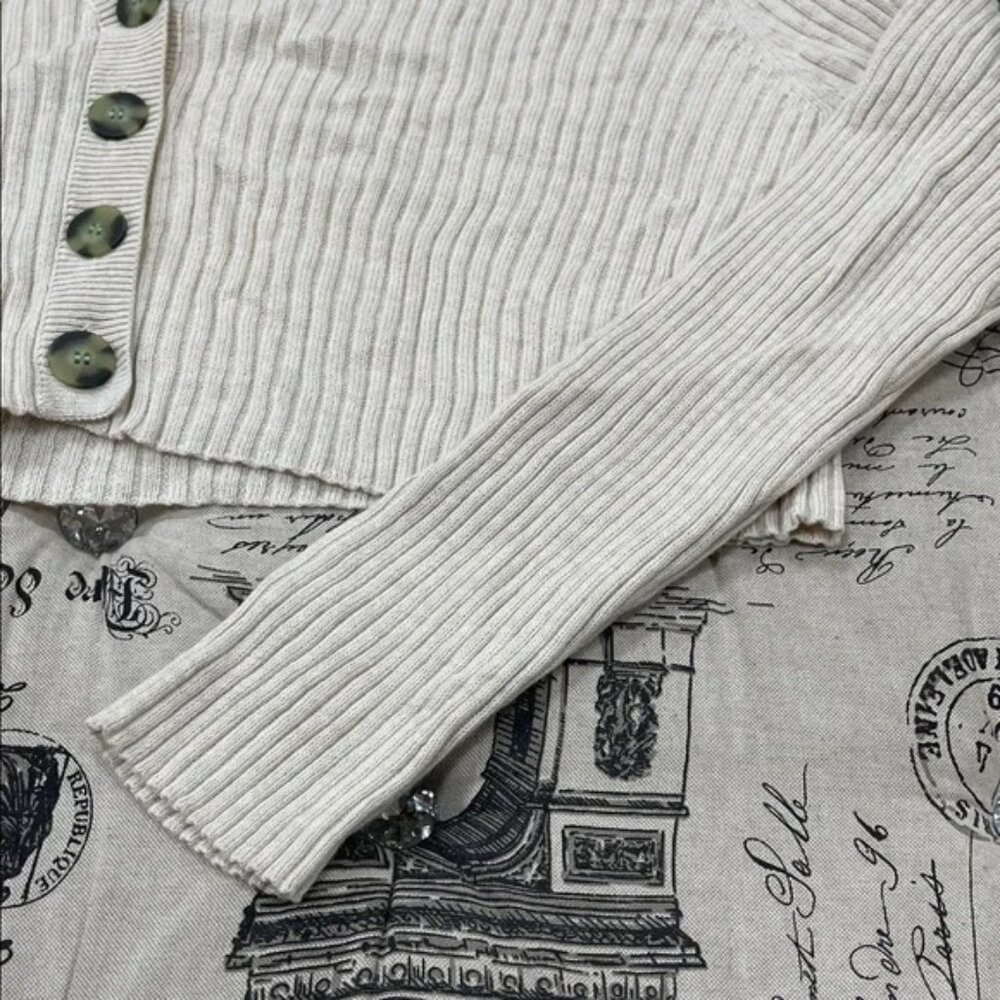 BP. Cropped Ribbed Cardigan - Picture 5 of 10